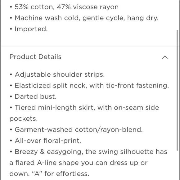 Old Navy yellow Tiered Floral-Print Mini Cami Swing dress - Picture 8 of 10